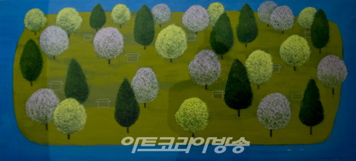 김인옥 작가의 '현실을 초월한 이상향의 세계'