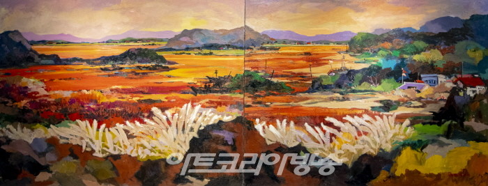 태양반도의 석양