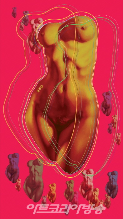 이헌영 Meta-Venus, 1920x1080px, Oil & Digital, 2021