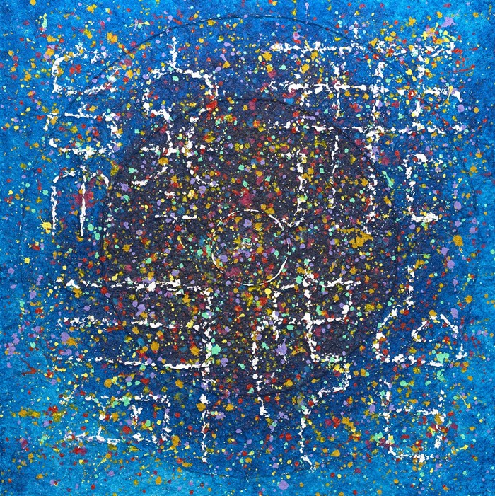  황경숙. 2-1생명(Life)_Heaven(無始無終) 72.7x72.7cm mixed media 2022 A9992639-향상됨