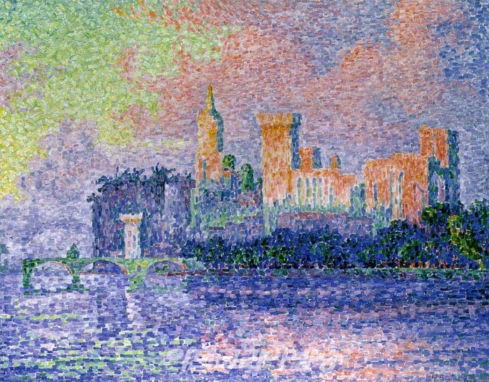 Evening, Avignon (Chateau des Papes) 1909