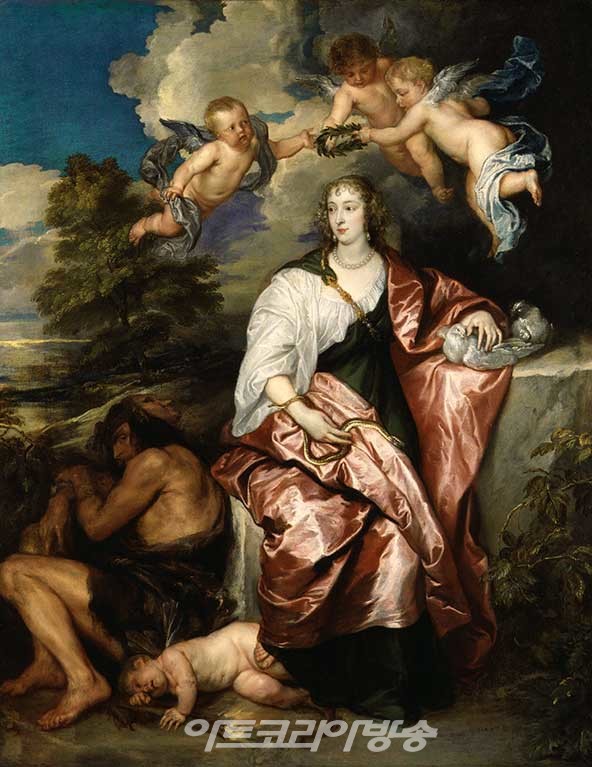 선생님 앤서니 반 다이크, 베네치아, 레이디 딕비, c. 1633-1634, 캔버스에 오일, 1011 x 802mm. 국립 초상화 갤러리, 런던. 1984년 순례자 신탁의 도움으로 구입했습니다. © 국립 초상화 갤러리, 런던