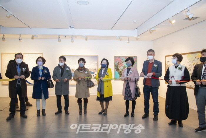 2022 호연지기 '한국화 大作展' 개막식 테이프 컷팅