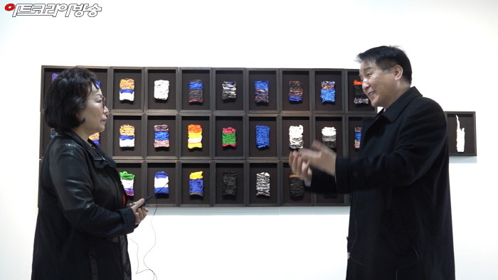 권기자 작가와 김종근 미술평론가