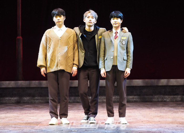 뮤지컬 '아몬드' 프레스콜(홍승안, 조환지, 문태유) 2022.04.08 사진 ⓒ아트코리아방송 이용선 기자