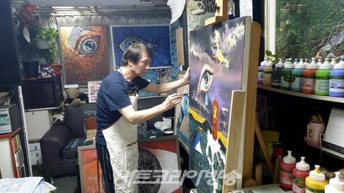 화가 안병학 세월호 8주기 추모작품전