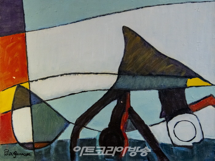 비행기, 104x81cm, 1978.년 국립현대미술관소장 ⓒ백철극 작가