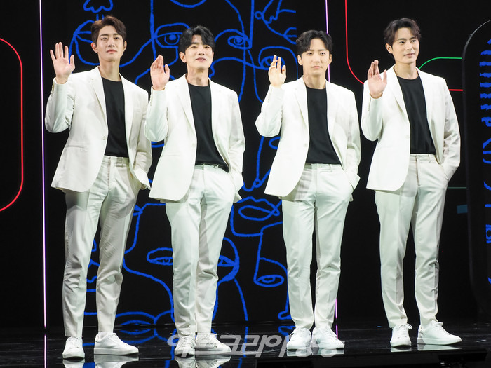 뮤지컬 '차미' 프레스콜(오진혁 역 박영수, 고상호, 진태화, 차서원) 2022.04.28 사진 ⓒ아트코리아방송 이용선 기자