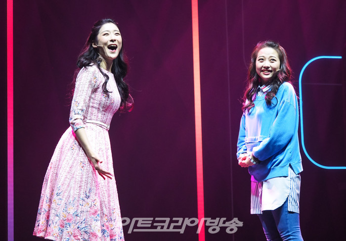 뮤지컬 '차미' 프레스콜(차미호 역 이아진, 차미 역 정우연) 2022.04.28 사진 ⓒ아트코리아방송 이용선 기자