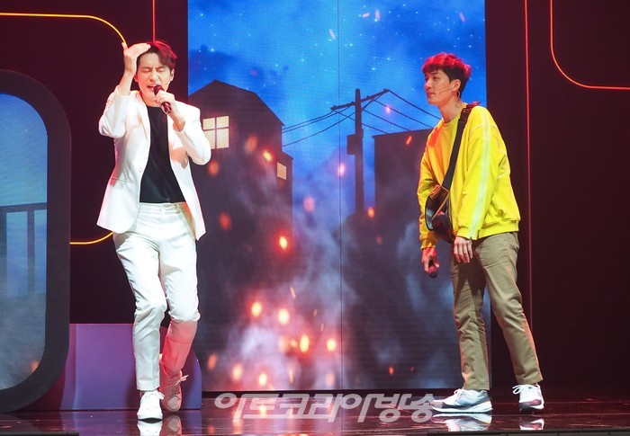 뮤지컬 '차미' 프레스콜(김고대 역 조풍래, 오진혁 역 차서원) 2022.04.28 사진 ⓒ아트코리아방송 이용선 기자