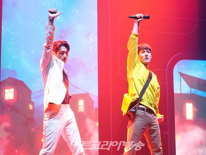 뮤지컬 '차미' 프레스콜(김고대 역 조풍래, 오진혁 역 차서원) 2022.04.28 사진 ⓒ아트코리아방송 이용선 기자