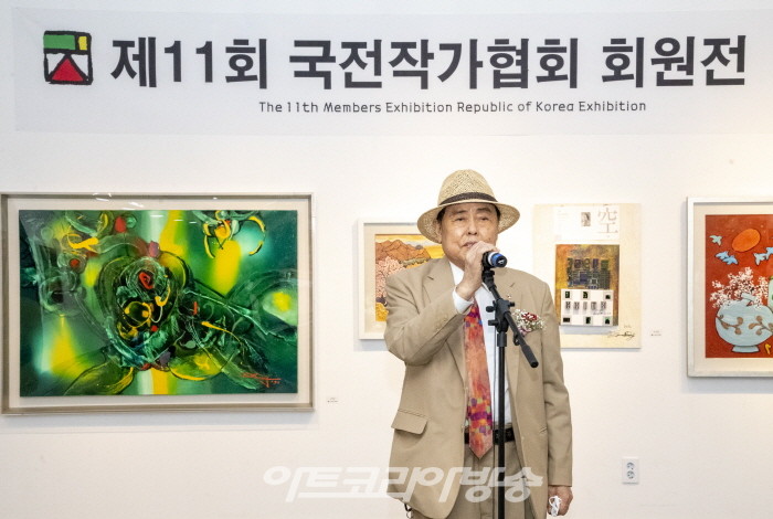 양태석 이사장이 인사말을 하고 있다.