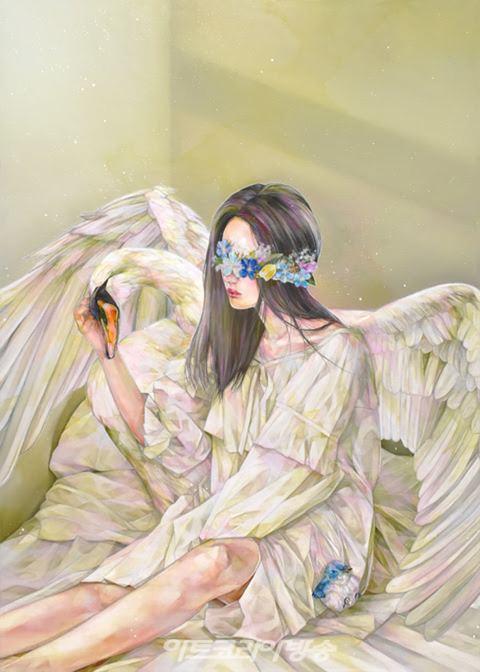 윤예진, Dear. my dear90.9 x 65cm, Oil on Canvas, 2022