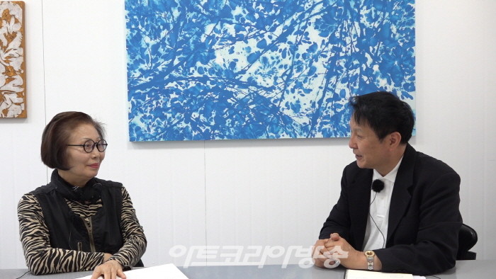 설미재미술관 주경 작가와 김종근 미술평론가