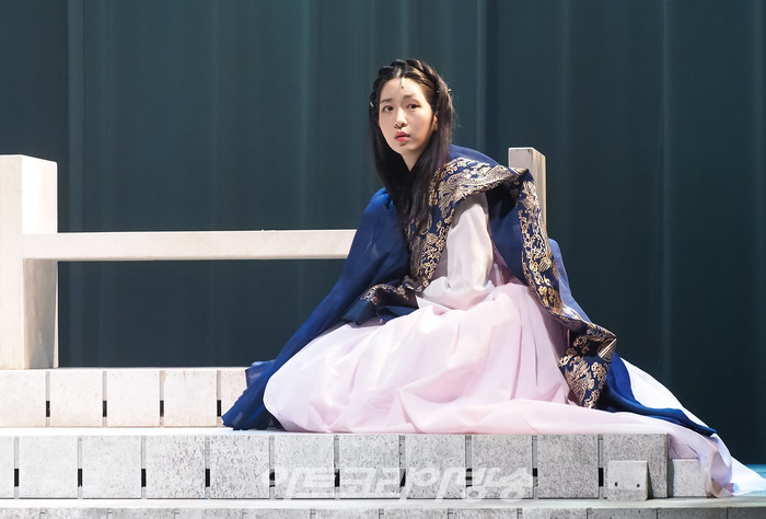 연극 '여도' 프레스콜(송씨 역 이가원). 2022.05.27 사진 ⓒ아트코리아방송 이용선 기자