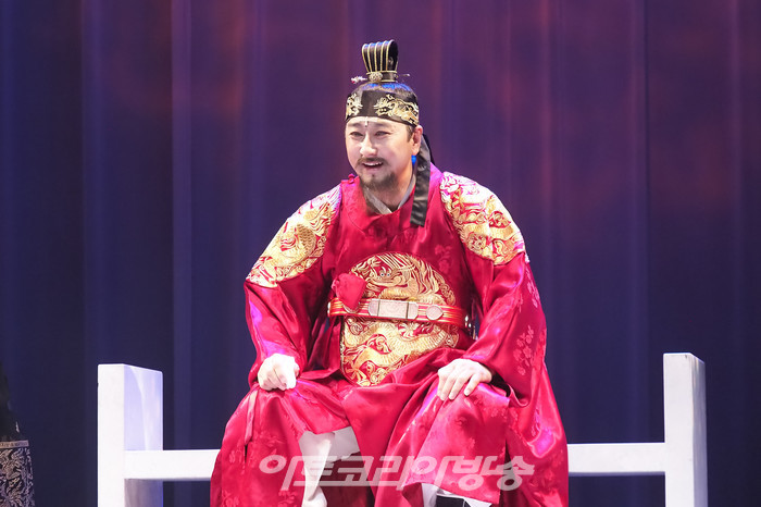 연극 '여도' 프레스콜(세조 역 김효배). 2022.05.27 사진 ⓒ아트코리아방송 이용선 기자