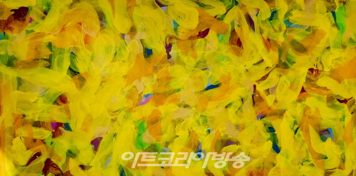 하태임 작가의 '행위의 흔적으로 구축된 색공간 Color Traces'  오프닝 현장
