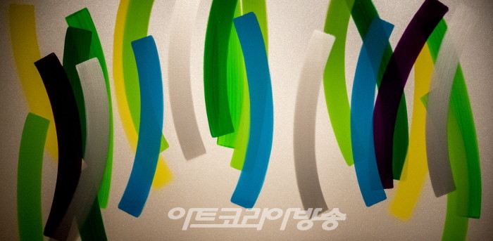 하태임 작가의 '행위의 흔적으로 구축된 색공간 Color Traces'  오프닝 현장