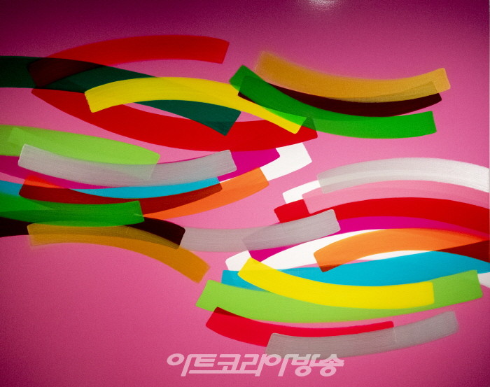 하태임 작가의 '행위의 흔적으로 구축된 색공간 Color Traces'  오프닝 현장