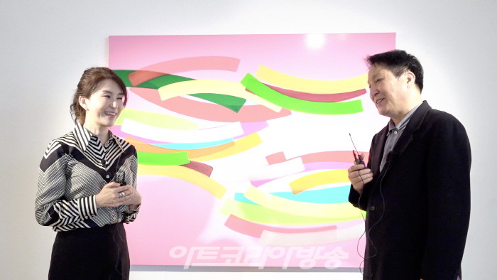 하태임 작가와 김종근 미술평론가