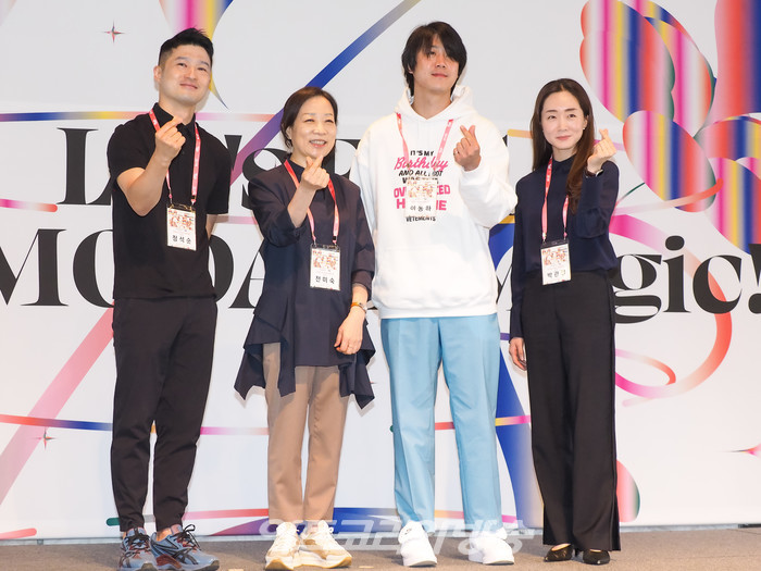 서울대표예술축제 MODAFE 2022 제41회 국제현대무용제 기자간담회(왼쪽부터 안무가 정석순, 전미숙, 이동하, 박관정) 2022.05.31 사진 ⓒ아트코리아방송 이용선 기자