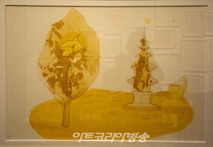 신하순 개인전 '오늘 하루-나무, 탑, 사람'