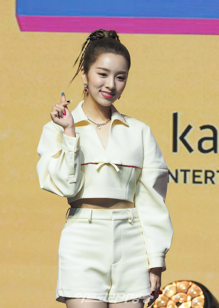 '우아!(woo!ah!)' 미니 1집 '조이(JOY)' 발매 기념 쇼케이스(루시) 2022.06.9 사진 ⓒ아트코리아방송 이용선 기자