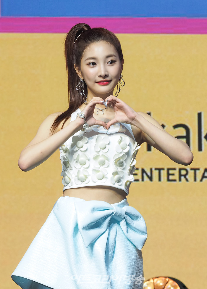 '우아!(woo!ah!)' 미니 1집 '조이(JOY)' 발매 기념 쇼케이스(민서) 2022.06.9 사진 ⓒ아트코리아방송 이용선 기자