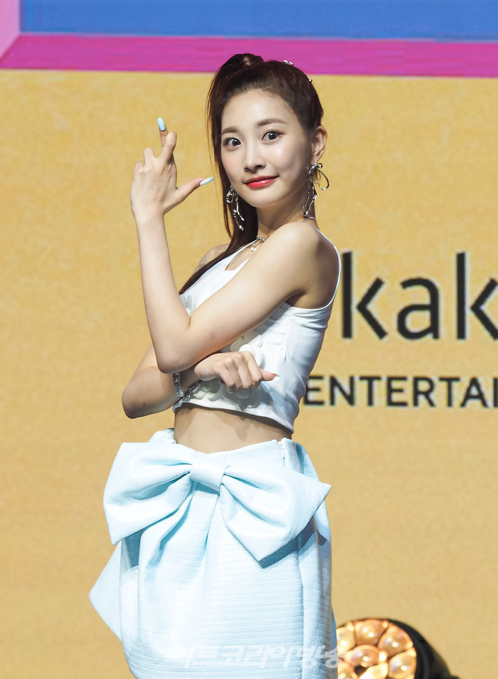 '우아!(woo!ah!)' 미니 1집 '조이(JOY)' 발매 기념 쇼케이스(민서) 2022.06.9 사진 ⓒ아트코리아방송 이용선 기자