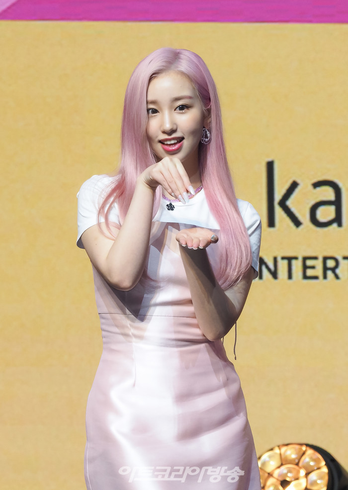 '우아!(woo!ah!)' 미니 1집 '조이(JOY)' 발매 기념 쇼케이스(소라) 2022.06.9 사진 ⓒ아트코리아방송 이용선 기자