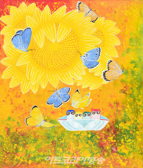 한국화가 임미자, 풍요로운 삶을 위한 'festival'