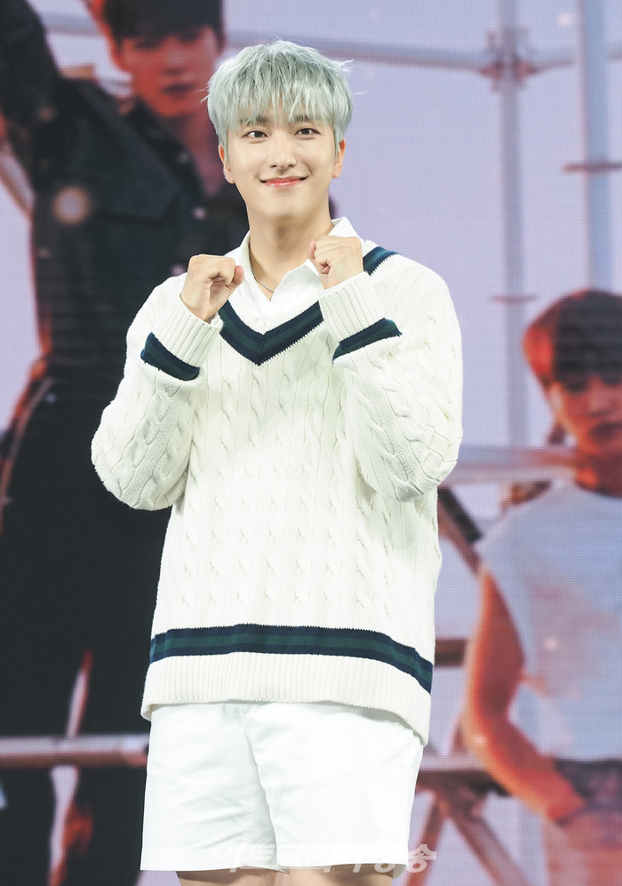 오메가엑스(OMEGA X) 첫 정규 앨범 '낙서(樂서) : Story Written in Music' 발매 기념 쇼케이스(세빈) 2022.06.15 사진 ⓒ아트코리아방송 이용선 기자