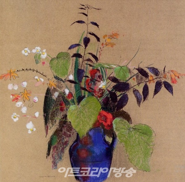 오딜롱 르동(Odilon Redon)의 Flowers-French, 1840-1916