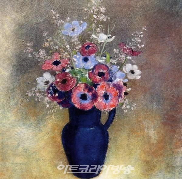 오딜롱 르동(Odilon Redon)의 Flowers-French, 1840-1916