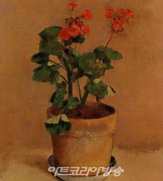 오딜롱 르동(Odilon Redon)의 Flowers-French, 1840-1916