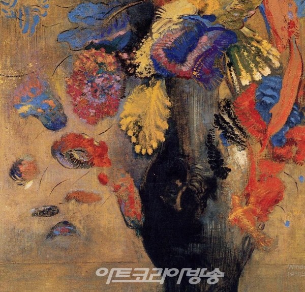 오딜롱 르동(Odilon Redon)의 Flowers-French, 1840-1916