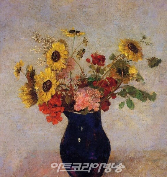 오딜롱 르동(Odilon Redon)의 Flowers-French, 1840-1916