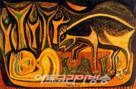 스페인 화가 ILDEFONSO Manuel Gil의 인물화