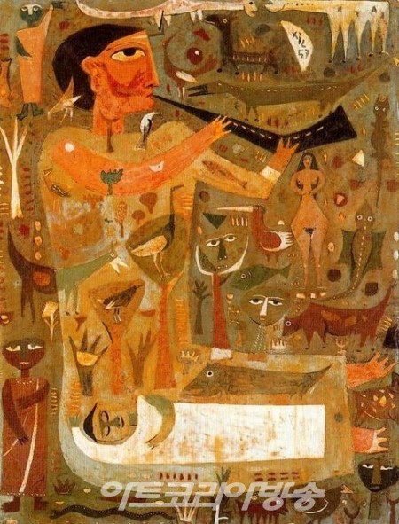 스페인 화가 ILDEFONSO Manuel Gil의 인물화