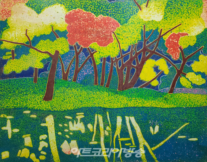 최장칠 작가 호수공원 117 x 91.5cm