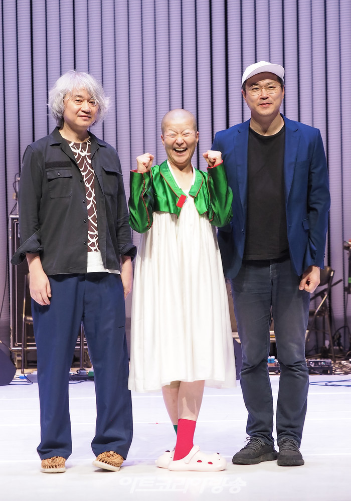 세종문화회관 컨템퍼러리 시즌 '싱크 넥스트 22' 공식 개막작 '은미와 영규와 현진' 프레스콜(장영규, 안은미, 백현진) 2022.06.30 사진 ⓒ아트코리아방송 이용선 기자​