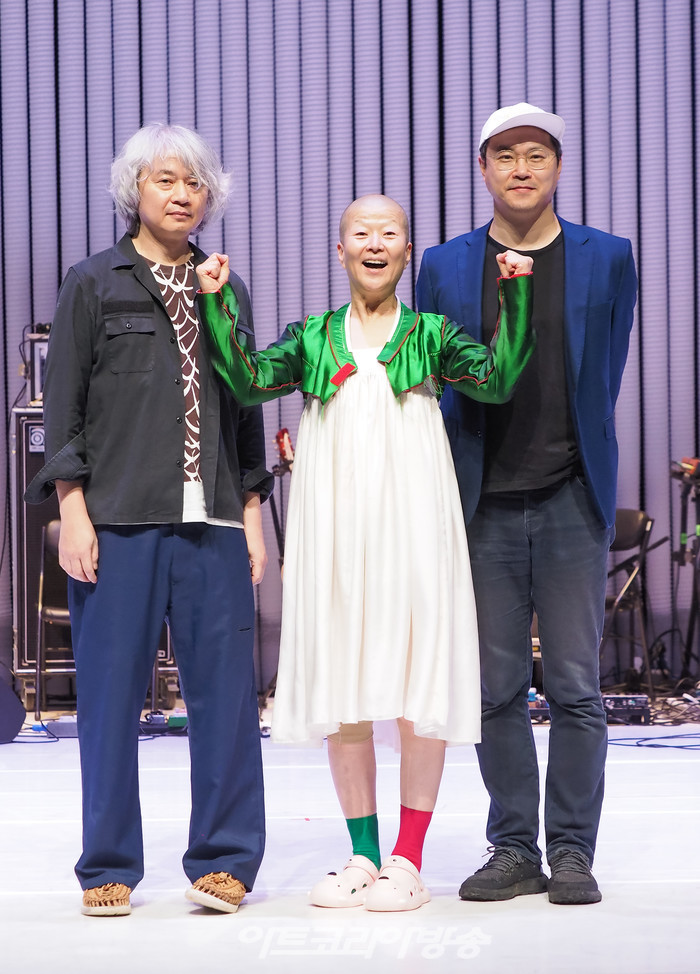 세종문화회관 컨템퍼러리 시즌 '싱크 넥스트 22' 공식 개막작 '은미와 영규와 현진' 프레스콜(장영규, 안은미, 백현진) 2022.06.30 사진 ⓒ아트코리아방송 이용선 기자​