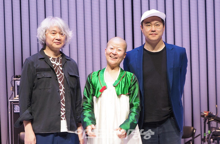 세종문화회관 컨템퍼러리 시즌 '싱크 넥스트 22' 공식 개막작 '은미와 영규와 현진' 프레스콜(장영규, 안은미, 백현진) 2022.06.30 사진 ⓒ아트코리아방송 이용선 기자​