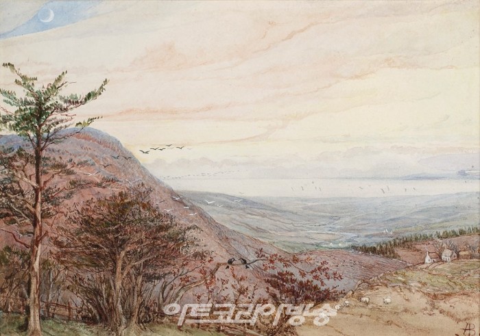 앨리스 보이드, 달빛에 의한 해안 풍경 . Karen Taylor Fine Art의 의례.