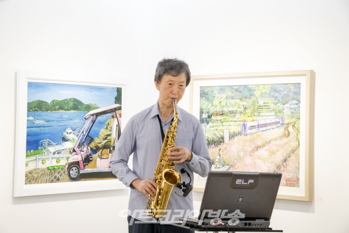 김양순 작가 개인전-박창국 섹스폰