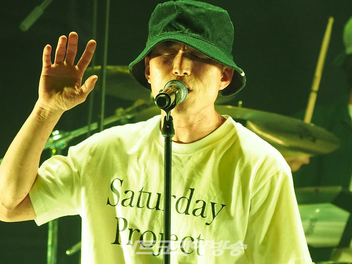 싱크 넥스트 22 이날치 '토끼, 자라, 호랑이, 독수리, 용왕' 리허설. 2022.07.20 사진  ⓒ아트코리아방송 이용선 기자​