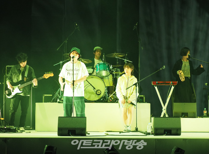 싱크 넥스트 22 이날치 '토끼, 자라, 호랑이, 독수리, 용왕' 리허설. 2022.07.20 사진  ⓒ아트코리아방송 이용선 기자​