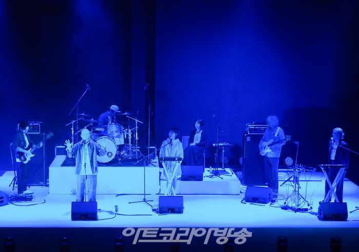 싱크 넥스트 22 이날치 '토끼, 자라, 호랑이, 독수리, 용왕' 리허설. 2022.07.20 사진  ⓒ아트코리아방송 이용선 기자​