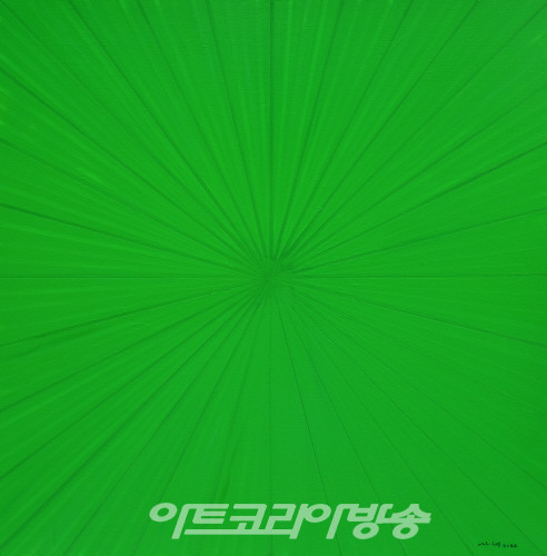 Park, Sun-Nyeo, sun-Forest,2022,oil on canvas,130x130cm