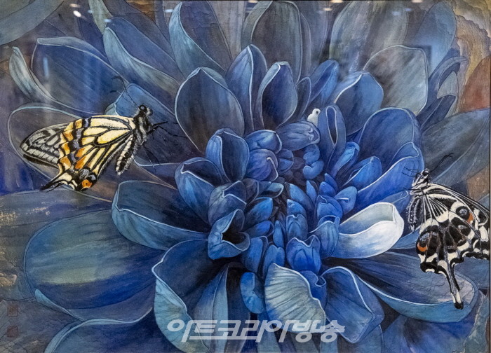 김옥숙 한국화 대상 작품-행복